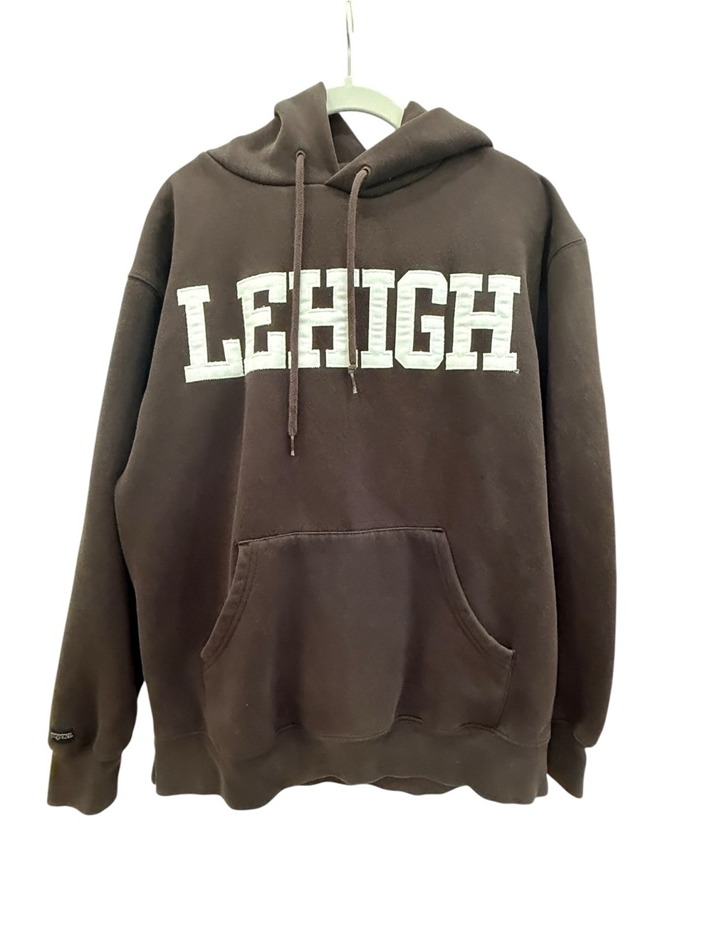 VTG Lehigh Embroidered Brown Jansport Hoodie Sweatshirt Size L